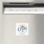 Kreta eiland Griekenland Retro  vakantie Souvenir Magneet (Insitu (Vaatwasser))