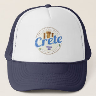 Kreta eiland Griekenland Retro  vakantie Souvenir Trucker Pet