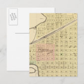 Kreta en Saline County, Nebraska Briefkaart (Voorkant / Achterkant)