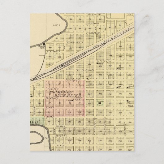 Kreta en Saline County, Nebraska Briefkaart (Voorkant)