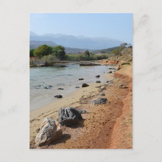 Kreta - Georgioupoli Beach Briefkaart (Voorkant)