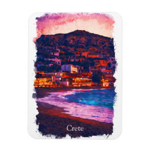 Kreta Griekenland Grieks eiland Waterverf schilder Magneet