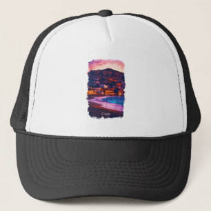 Kreta Griekenland Grieks eiland Waterverf schilder Trucker Pet