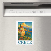  Kreta Griekenland Island kunstwerk reizen Magneet (Insitu (Vaatwasser))