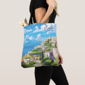 Kreta Griekenland  Kunst Reizen Illustratie Tote Bag (Dichtbij)