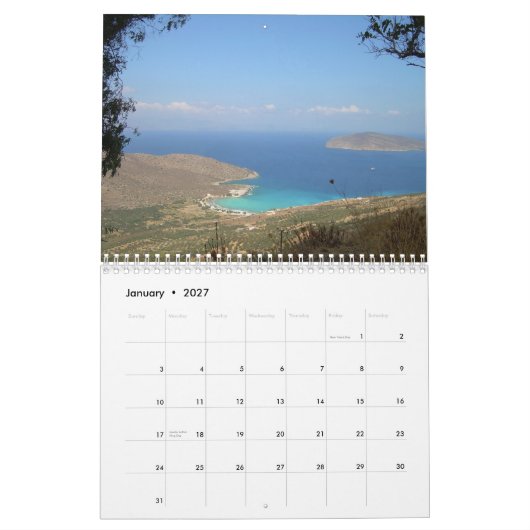 KRETA, GRIEKENLAND Muurkalender Kalender (Jan 2027)