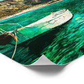 Kreta Griekenland Ocean Oil Painting Poster (Hoek)