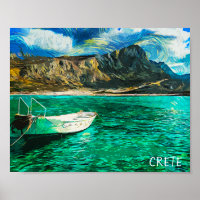 Kreta Griekenland Ocean Oil Painting