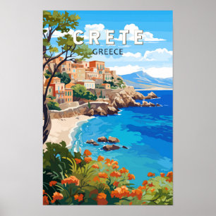 Kreta Griekenland Reis Kunst Vintage Poster