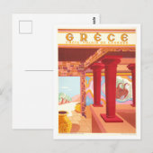Kreta, Griekenland, Reisposter Briefkaart (Voorkant / Achterkant)