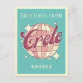 Kreta Griekenland vakantie Retro  Briefkaart (Voorkant)