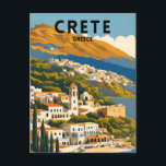 Kreta Griekenland Vintage Briefkaart<br><div class="desc">Kreta Griekenland Vintage</div>