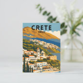 Kreta Griekenland Vintage Briefkaart (Staand voorkant)