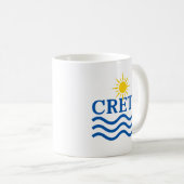 KRETA Griekenland, Zonnegolven Koffiemok (Voorkant rechts)