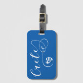 Kreta Heart Flag, Griekenland, Kreta Bagagelabel (Voorkant (verticaal))