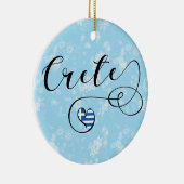 Kreta Heart Flag, Griekenland, Kreta Keramisch Ornament (Rechts)