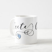 Kreta Heart Flag, Griekenland, Kreta Koffiemok (Voorkant links)