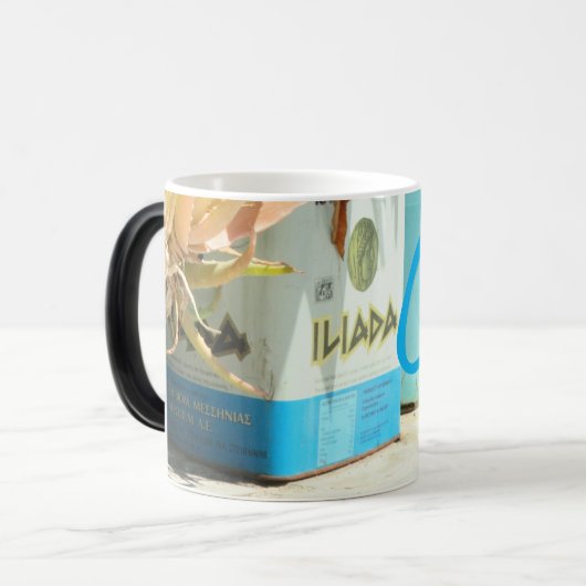 Kreta-herinnering - Memories of Creta Magische Mok (Voorkant links)