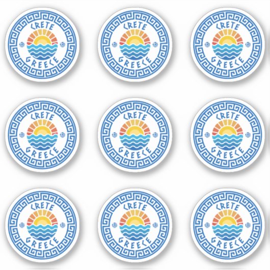 Kreta Island, Griekenland Multiple Pack Sticker (Voorkant)