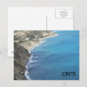 Kreta langs het Middellandse-Zeegebied Briefkaart (Voorkant / Achterkant)
