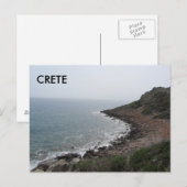 Kreta langs het Middellandse-Zeegebied Briefkaart (Voorkant / Achterkant)