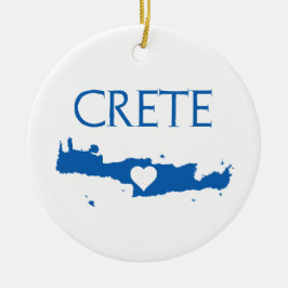 Kreta Map Ornament