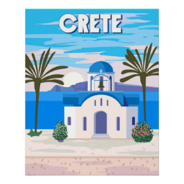 Kreta Poster Reizen, Grieks witte kerk