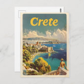 Kreta Vintage Briefkaart (Voorkant / Achterkant)