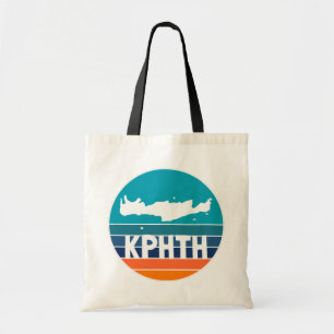 Kreta voor  zonsondergang - Griekse lettertypen Tote Bag
