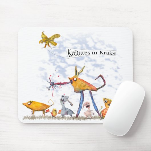 Kretures in Kraks mousepad... Muismat (Met muis)