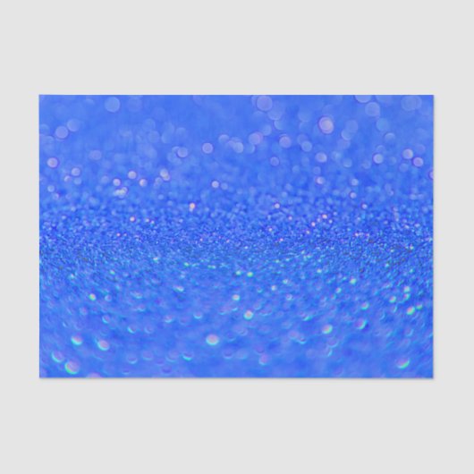 Kreukblauw Glitter Design Tissue Paper Tissuepapier (Voorkant)