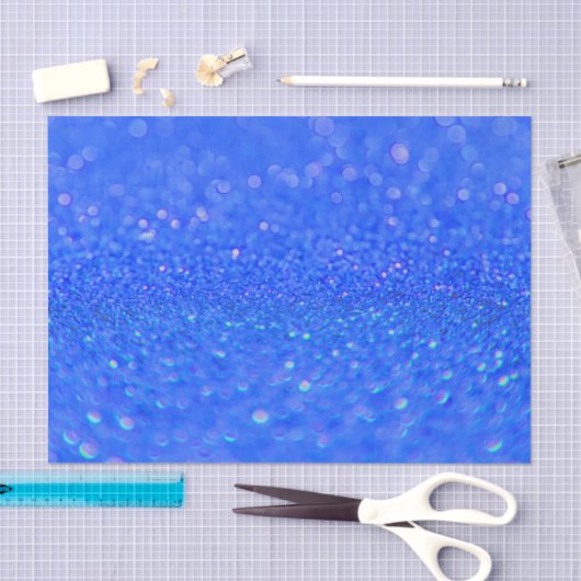 Kreukblauw Glitter Design Tissue Paper Tissuepapier (Craft)