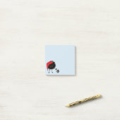 Kreukboei met kerstcadeautjes post-it® notes (Op bureau)