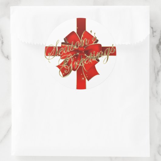 Kreukboei Seizoenskruipers Ronde Sticker (Tas)