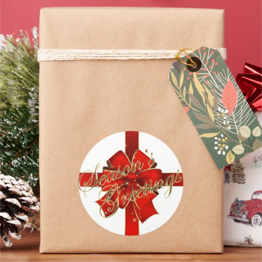 Kreukboei Seizoenskruipers Ronde Sticker (Feestdagen)