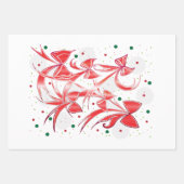 Kreukbonnetpatroon voor kerstsnoepjes inpakpapier vel (Voorkant)