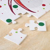 Kreukbonnetpatroon voor kerstsnoepjes legpuzzel (Zijkant)