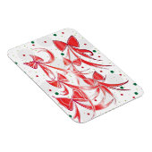 Kreukbonnetpatroon voor kerstsnoepjes magneet (Rechterzijde)