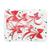 Kreukbonnetpatroon voor kerstsnoepjes magneet (Horizontaal)