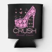 Kreukborst Borstkanker Bewustmakersrol Roze lint Blikjeskoeler (Voorkant)