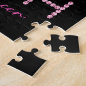 Kreukborst Borstkanker Bewustmakersrol Roze lint Legpuzzel (Zijkant)