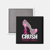 Kreukborst Borstkanker Bewustmakersrol Roze lint Magneet (Voorkant / Achterkant)