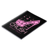 Kreukborst Borstkanker Bewustmakersrol Roze lint Notitieboek (Linkerzijde)