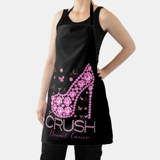 Kreukborst Borstkanker Bewustmakersrol Roze lint Schort (Insitu)