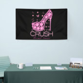 Kreukborst Borstkanker Bewustmakersrol Roze lint Spandoek (Beurs)