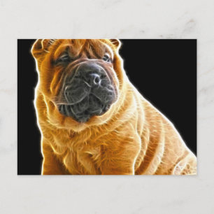 Kreuken, de Chinese Shar Pei Puppy Dog Briefkaart