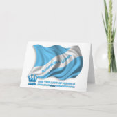 Kreuken, de Chinese Shar Pei Puppy Dog Feestdagen Kaart (Achterkant)