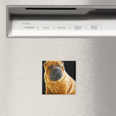 Kreuken, de Chinese Shar Pei Puppy Dog Magneet (Insitu (Vaatwasser))