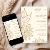  kreuken en goudmahndi Henna Kaart