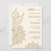  kreuken en goudmahndi Henna Kaart (Voorkant)